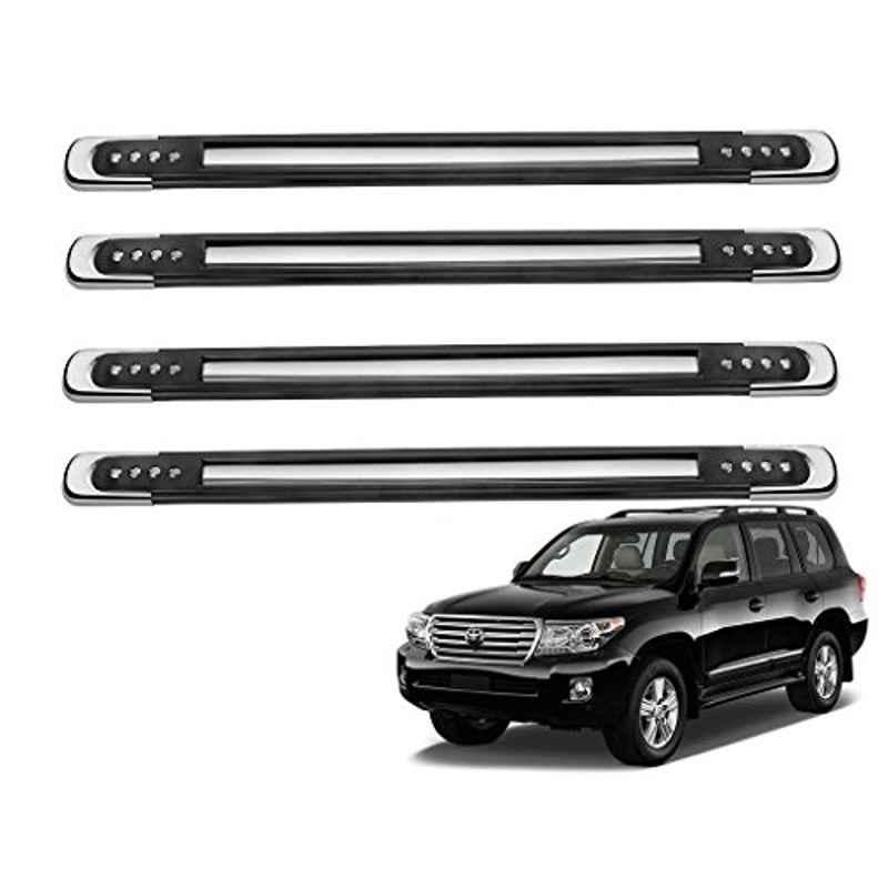 Kozdiko 4 Pcs Designer Black Bumper Protector Set for Toyota Land Cruiser, Koz-36536