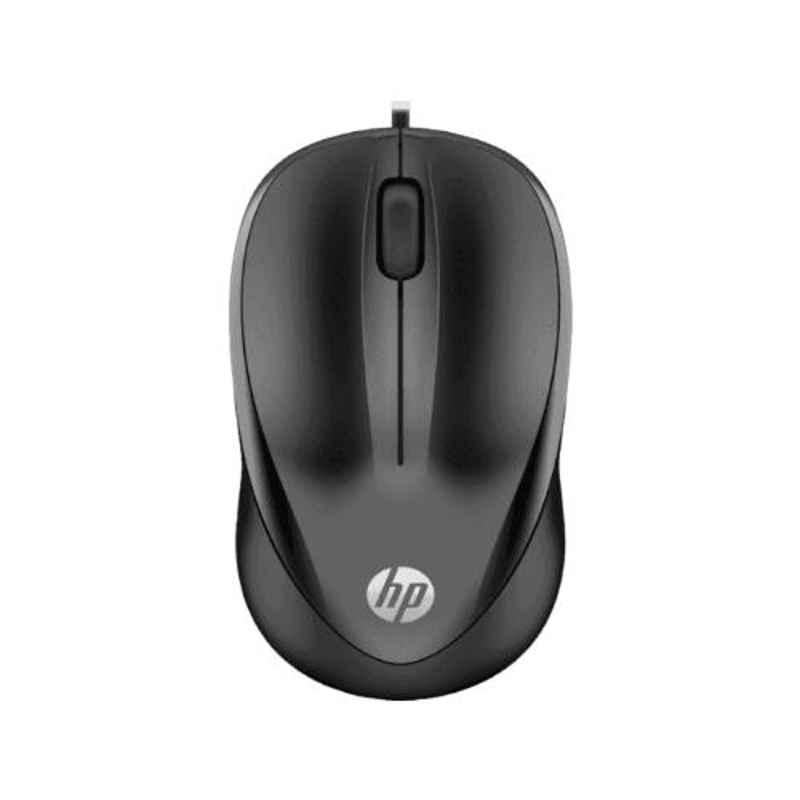 HP 1000 Black Wired Mouse, 4QM14AA
