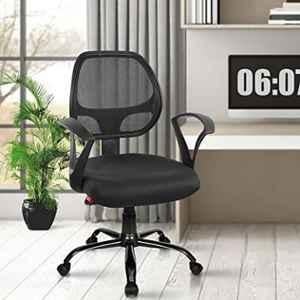 Rose Hippo Mesh Black Medium Back Revolving Ergonomic Office Chair