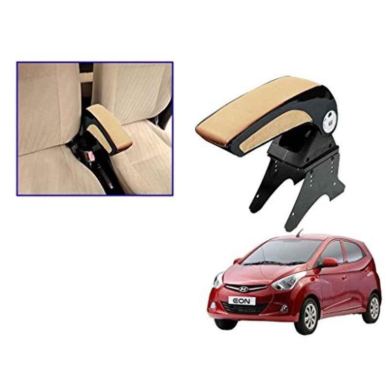 Kozdiko Beige Chrome Armrest for Hyundai Eon, koz_14812