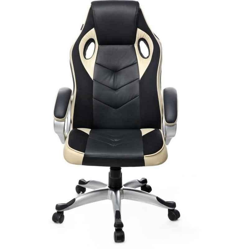 Caddy 558.8x482.6x1016mm Brown Leather Gaming Ergonomic Chair with Headrest, MISG1 (Pack of 2)