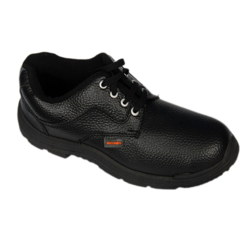 Liberty Freedom Steel Toe Black Work Safety Shoes, Size: 7