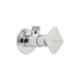 Oleanna OBFMY02 Brass Silver Chrome Finish Angle Cock with Wall Flange