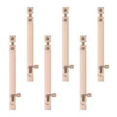Atom 10 inch Aluminium Rose Gold Finish Heavy Duty Joint-Less Tower Bolt, TB002-RG-10 inch-106 (Pack of 6)