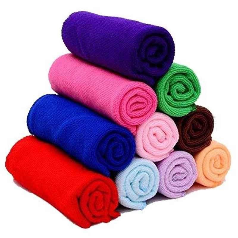 JBRIDERZ 10 Pcs 30x30cm Multicolour Microfiber Cleaning Cloth Set