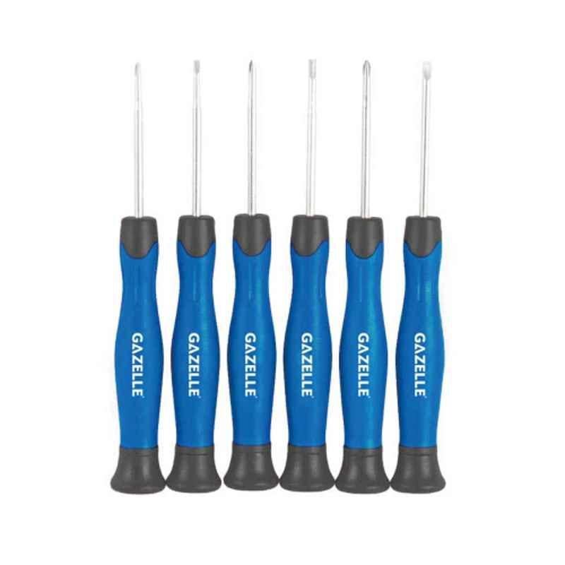 Gazelle PH000 PH00 PH0 CrV Metric Precision Screwdriver, G80137 (Pack of 6)