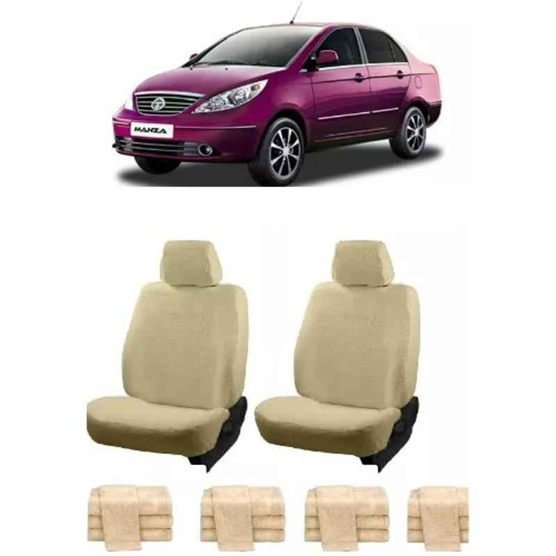 Oscar Beige Aut-Sn-4262 Towel 1 Pcs\\Set Tata Manza Car Seat Cover