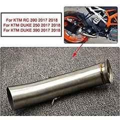 AOW Middle Bend Pipe (Stainless Steel) for KTM RC 390/ KTM Duke 125/ KTM Duke 250/ KTM Duke 390 (2017-2018 Models) T-18