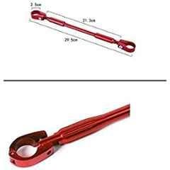 AOW Handlebar Cross Bar Steering Wheel Strength Lever Bar (Red) for Yamaha FZ-S