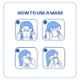 Safent KN950002 5 Layer Standard White Respirator Protective Face Mask with Nose Pin & Breathable Filtration (Pack of 5)