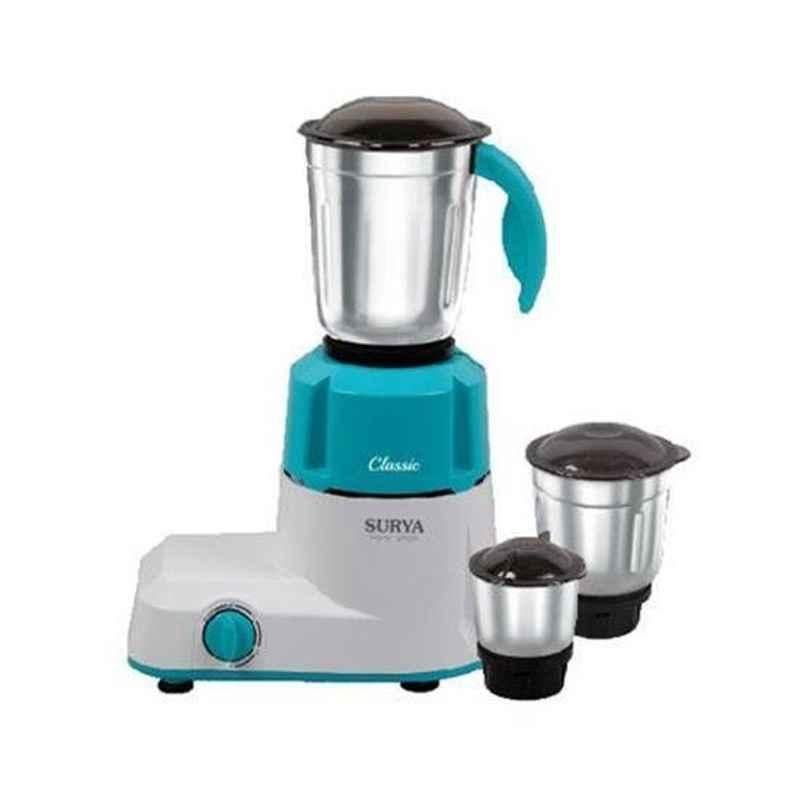 Surya Classic 550W Stainless Steel Mixer Grinder with 3 Jars