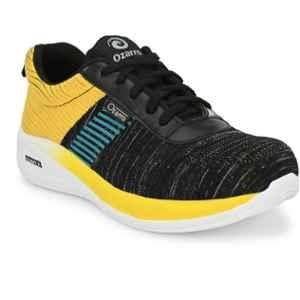 Ozarro Canvas Steel Toe Yellow & Black Safety Shoes, S4430, Size: 11