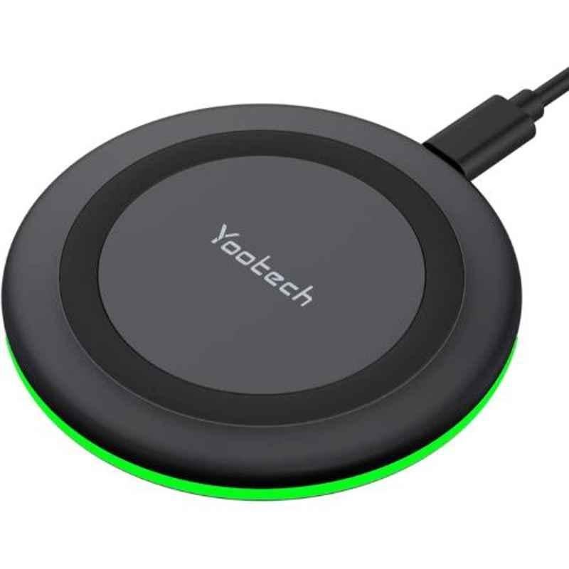 Buy Yootech F500 10W Black Type-C Fast Wireless Charger Pad Online At Best  Price On Moglix