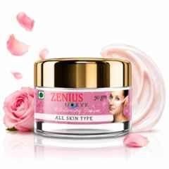 Zenius India 50g U-Eye Whitening Cream with Godhuma Oil, Surajmukhi Oil, Bihidana & Jaitun Oil for Brightens Skin & Evens Skin Tone
