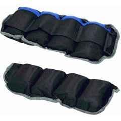 Matrica Black 1kg Adjustable Ankle Strength Weight & 1kg Wrist Weight for Running & Exercise