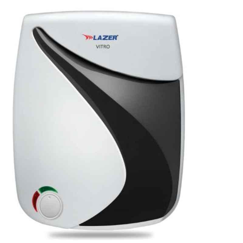 Lazer Vitro 25L White & Metallic Grey Electric Storage Water Heater