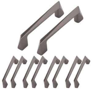Atom 218 4 inch Black Matt Finish Zinc Cabinet Pull Handle (Pack of 10)