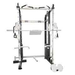 GYM24 Equipment 80kg Capacity Metal Black & Grey Multi Functional Trainer Smith Machine with ISI Mark, G24FTS501