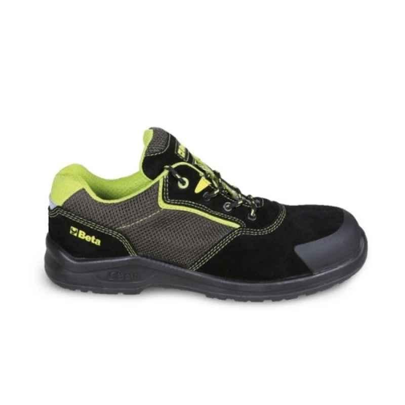 Beta Easy Plus 7223PEK Suede Leather Composite Toe Black Safety Shoes, 072230147, Size: 12