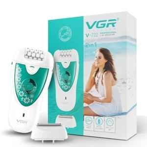 VGR V-722 Green Professional 2 in 1 Cordless Epilator for Women with 50min Run Time & 2 Years Warranty