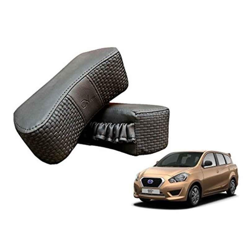 Kozdiko 2 Pcs Memory Foam Grey Luxurious Neck Rest Cushion Pillow Set for Datsun Go+