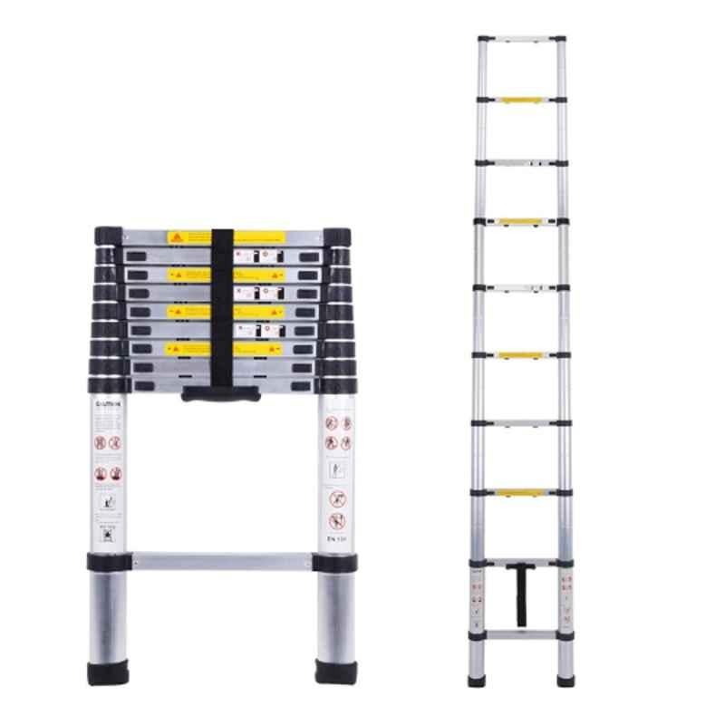 Corvids 7 Step 8.5ft Aluminium Foldable Telescopic Ladder, CALT-026