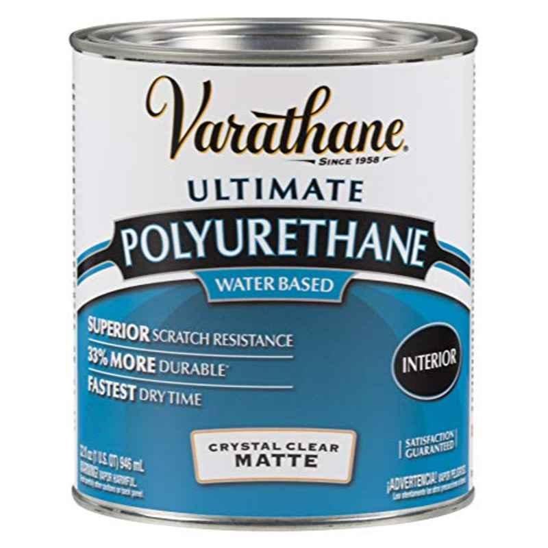 Rust-Oleum Varathane 946ml Polyurethane Crystal Clear 262074 Matte Water Based Interior Paint (Pack of 2)