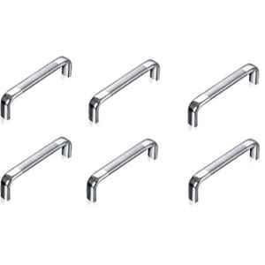 Implemental 4 inch Stainless Steel Oval D Shape Drawer Cabinet Pull Handle (Pack of 6)