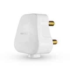 Gold Coast 6A Polycarbonate White 3 Pin Top Play Plug, 2132-WH