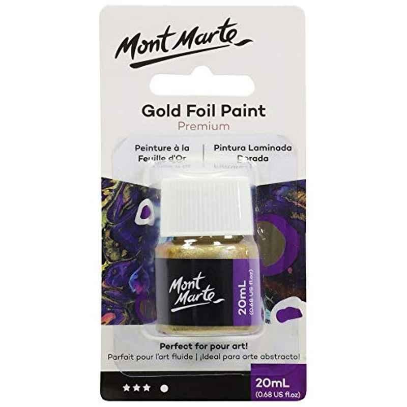 Mont Marte PMPP2002 20ml Gold Foil Paint, PMPP2002