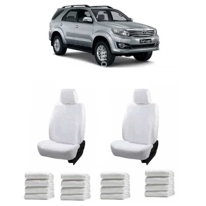 Oscar White Aut-Sn-4117 Towel 1 Pcs\\Set Toyota Fortuner Car Seat Cover