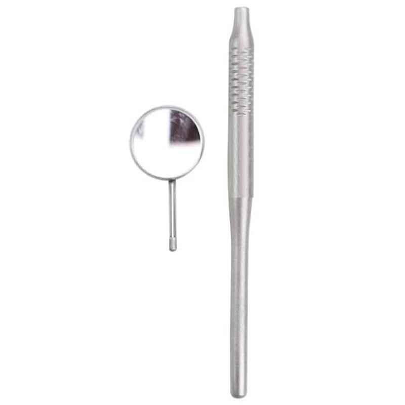 Forgesy 5 Pcs Stainless Steel Silver Dental Mouth Mirror with Handle Set, Mirror Size No: 5, VHB112