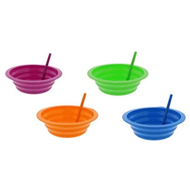 22 Oz Plastic Assorted Sip-a-Bowl (Pack of 4)