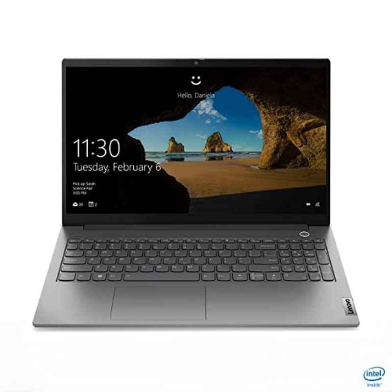 Lenovo ThinkBook 15 Intel 11th Gen Core i3 15.6 inch FHD Antiglare Thin & Light 8GB/512GB SSD/Windows 11 Mineral Grey Laptop, 20VEA0YPIH