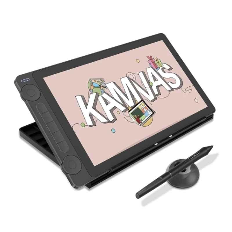 Huion Kamvas 13 13.3 inch Black Gen 3 Full Laminated Digital Graphics Pen Tablet with 16384 Pressure Levels & 5 Press Keys Support
