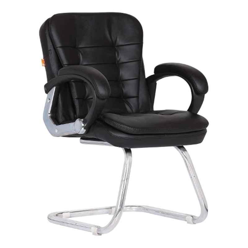 Da URBAN Milford 85x43x57cm Leatherette Black Visitor Chair
