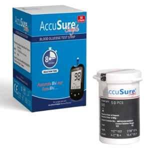 Accusure Simple 50 Pcs Blood Glucometer Test Strips