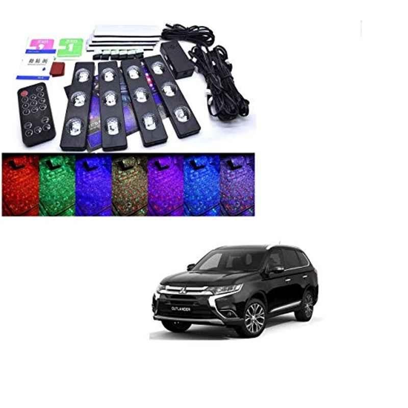 Kozdiko 4 Pcs Plastic LED Car Starlights Kit with 7 Different Colors for Mitsubishi Outlander