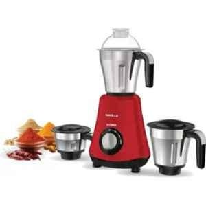 Havells Hydro 750W ABS Red Mixer Grinder with Stainless Steel Blade 3 Jars, GHFMGDRR075