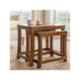 Angel Furniture Honey Semi Glossy Finish Sheesham Wood Nested Table, AF-161H