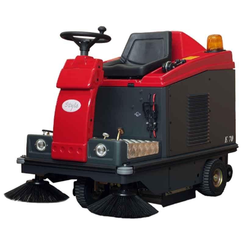 Poli Motoscope 62L Ride On Industrial Sweeper, Style E70