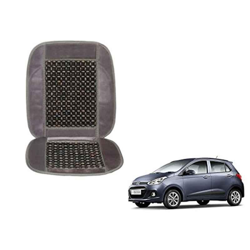 Kozdiko Wooden Beads Car Seat Cushion with Velvet Border for Hyundai Grand I10