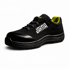Jama Omaha Leather Double Density PU Sole Steel Toe Green & Black Safety Shoes, JB-182, Size: 6