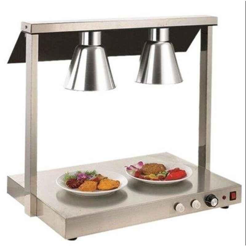 1000w Stainless Steel Food Warmer Heating Lamp -Double, 220, Capacity: 250gm