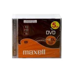 Maxell 8.5GB DVD+R DL Dual Layer 8X Speed Jewel Case, (Pack of 5)