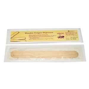 Clear & Sure Sterile Wooden Tongue Depressor (Pack of 100)