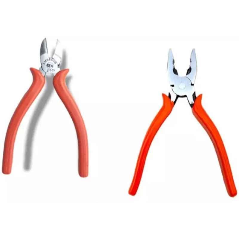Sky Blue 2 Pcs 7.8 inch Lineman Plier Combo, SBE_PLIER_0347