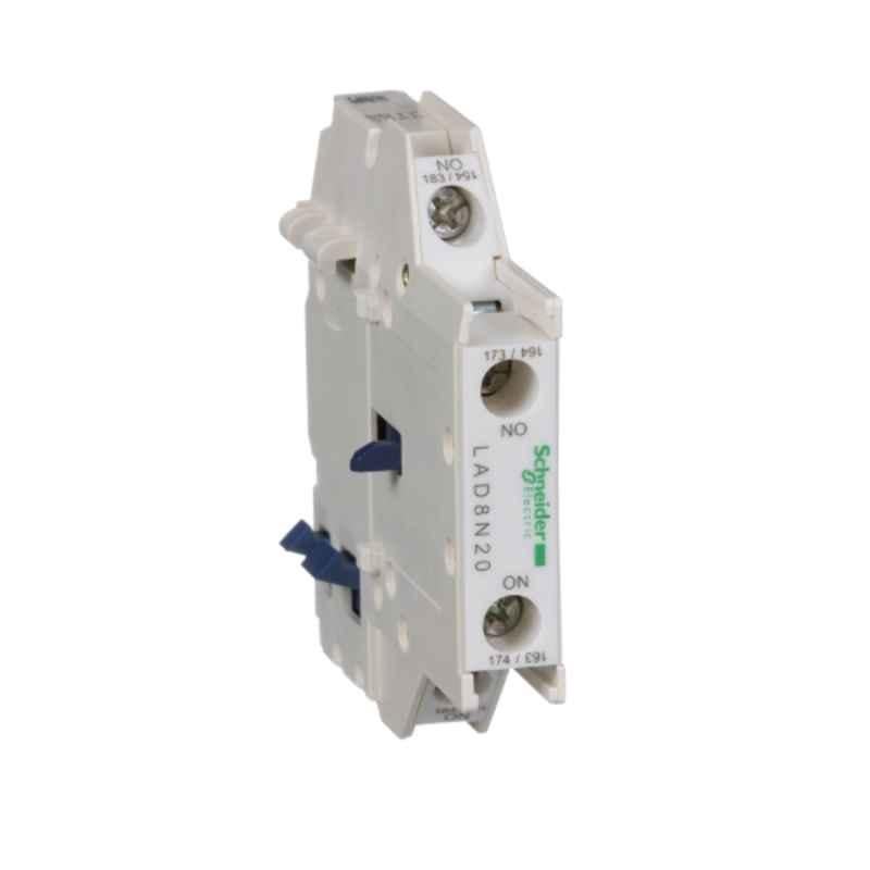 Schneider TeSys 2NO Auxiliary Contact Block, LAD8N20