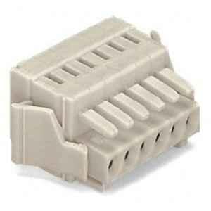 Wago 1.5 Sqmm 3.5mm 8 Pole Light Gray Lateral Locking Levers 1-Conductor Cage Clamp Female Connector, 734-108/037-000