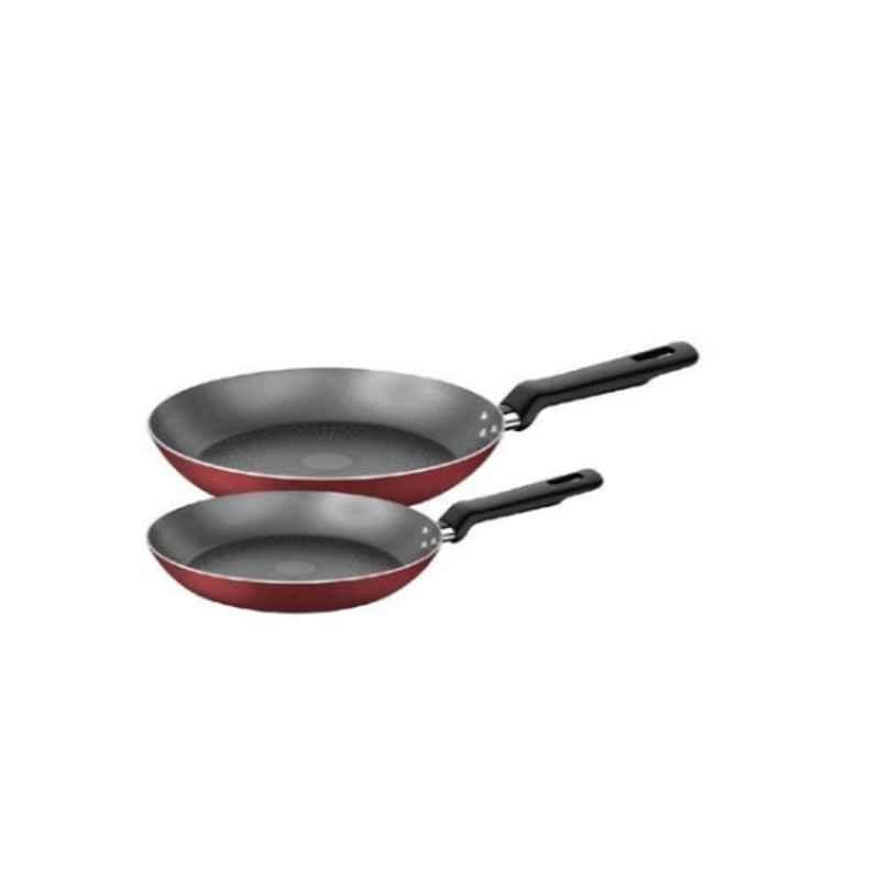 Tramontina 2Pcs Aluminium Red Non Stick Frying Pan Set, 27899106